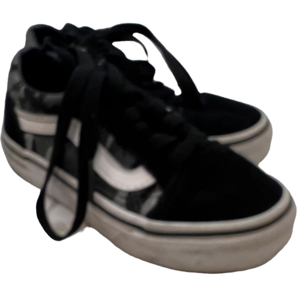 Vans 10.5 kids Sneakers Skate Shoes toddler boy or girl unisex black
